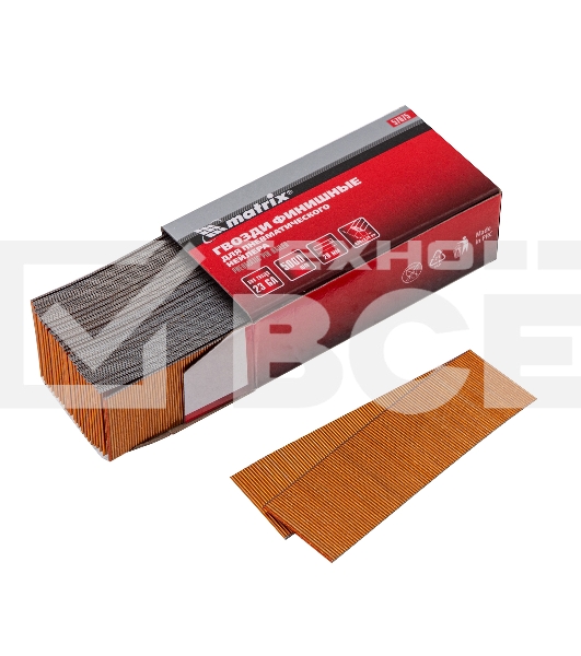 Гвозди Matrix финишные шпильки 23GA для пн, нейлера финишного мм5000 шт