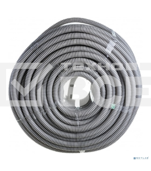 Труба гофрированная ПВХ ЭРА (серый) d 20 мм с зонд. легкая 100 м (15)