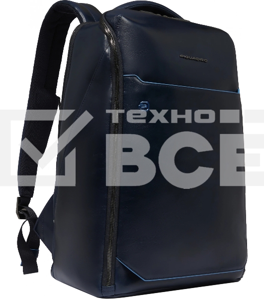 Рюкзак мужской Piquadro Blue Square CA6591B2/BLU2, кожа, темно-синий