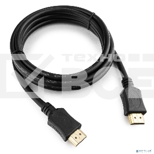 Кабель HDMI Cablexpert CC-HDMI4L-1.5M, 19M/19M, v2.0, Light, позол.разъемы, экран, 1.5м, черный, пакет