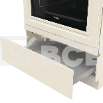 Газовая плита Gorenje GKS6C71CLI, электрическая духовка, металлическая крышка, чугун, слоновая кость, фото5