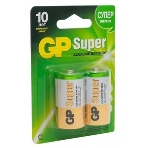 Алкалиновые батарейки GP Super Alkaline G-Tech 14А типоразмера C - 2 шт. на блистере (2 шт.), фото15