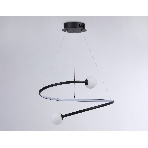 Светильник Ambrella light FL66293 BK черный 39W 3000K-6400K D500*1000 (ПДУ ИК), фото2