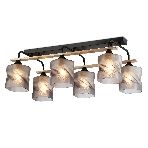 Светильник Ambrella light TR3033250/6 BK/WD черный/дерево E27/6 max 60W 580*340*245, фото9