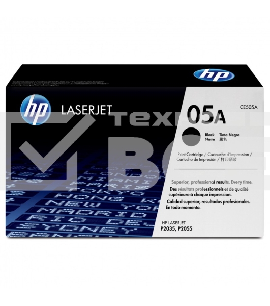 Картридж лазерный HP CE505A черный LJ P2055/P2035 (2300стр.)