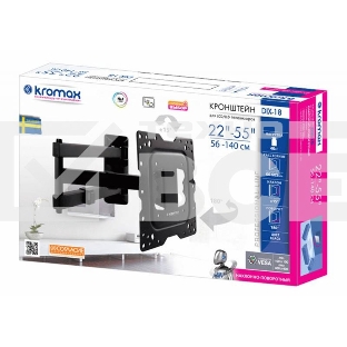 Кронштейн Kromax DIX-18 BLACK(для LED/LCD телевизоров 22