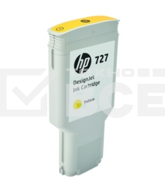 Картридж струйный HP 727 с желтыми чернилами для принтеров Designjet, 300 мл