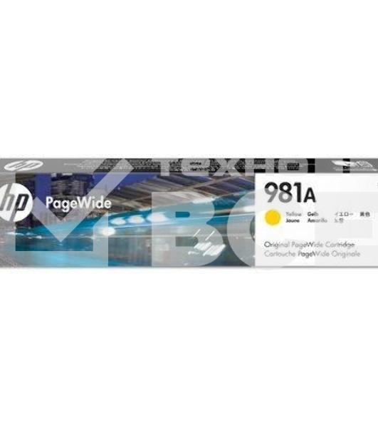 Картридж струйный HP 981A желтый для HP Color PageWide Ent Flow MFP 586, 566 6000 стр