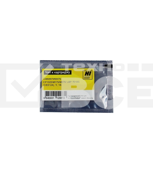 Чип Hi-Black к картриджу HP CP1025/1025/M175/M275 Y new 1K