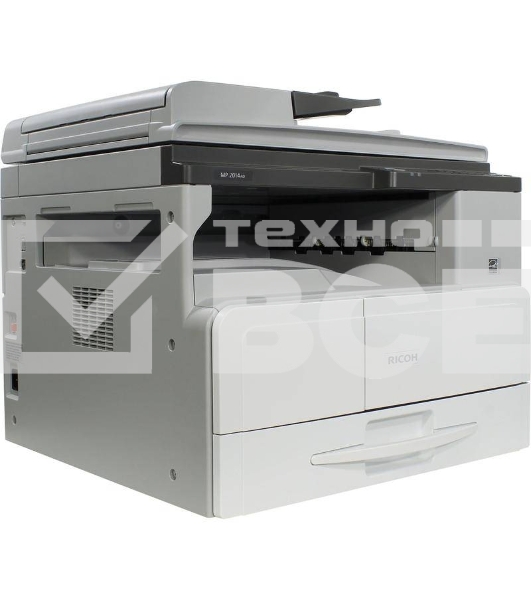 МФУ лазерный Ricoh MP 2014AD (912356/417378), A3, ч/б, печ. до 20 стр/мин. (А4) до 12 стр/мин. (А3), скан. до 6 стр/мин (цв.) 15 стр/мин (ч/б), 600x600dpi, USB