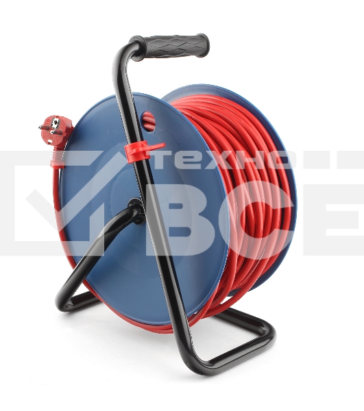 Удл. на пласт. катушке “Power Cube” IP20 16А 30м ПВС 3*1,5мм2 4 роз. с/з