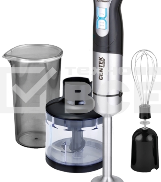 Блендер погружной Centek CT-1342 1400 Вт, черный/стальной