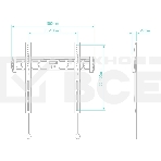 Кронштейн ONKRON FM5 / 32-55'' макс 400*400 наклон 0º от стены: 29мм макс вес 56,8кг, фото21