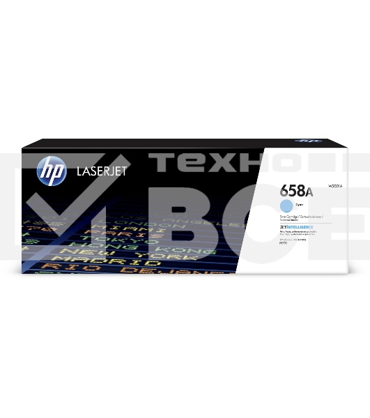 Картридж лазерный HP 658A W2001A голубой для HP CLJ Enterprise M751 (6000стр.)