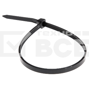 Хомут-стяжка кабельная нейлоновая Rexant 200 x3,6 мм, черная, упаковка 100 шт.