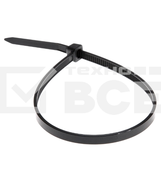 Хомут-стяжка кабельная нейлоновая Rexant 200 x3,6 мм, черная, упаковка 100 шт.