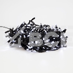 Гирлянда модульная «Дюраплей LED» 10 м, 200 LED, черный каучук, цвет свечения белый с эффектом мерцания NEON-NIGHT, фото2