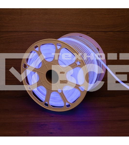 Гибкий неон LED SMD 8х16 мм, синий, 120 LED/м