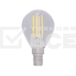 Лампа светодиодная филаментная Rexant Шарик GL45 9.5 Вт 950 Лм 4000K E14 прозрачная колба, фото 1