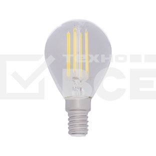 Лампа светодиодная филаментная Rexant Шарик GL45 9.5 Вт 950 Лм 4000K E14 прозрачная колба