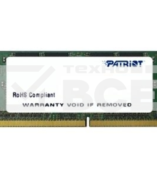 Оперативная память Patriot, DDR4, 16GB (1x16 GB), 2400 MHz, CL17, SO-DIMM