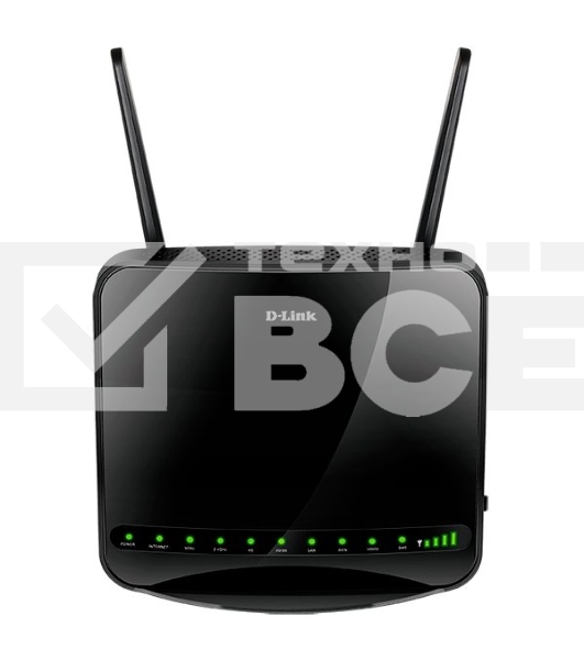 Беспроводной маршрутизатор/роутер D-Link DWR-956/4HDB1EAC1200 с поддержкой 4G LTE, портами Gigabit Ethernet и 1 FXS-портом