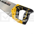 Ножовка по дереву Denzel 400 мм, 9 TPI, зуб 3D, двухкомпонентная рукоятка, фото2