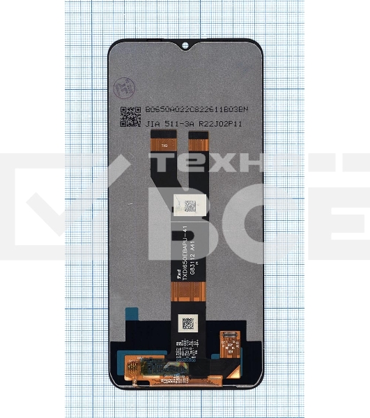 Дисплей для Realme C21/C11 2021 черный