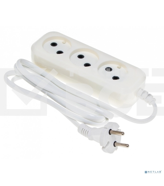 Сетевой удлинитель Buro BU-PSL3.1/W 1.5м (3 розетки) белый (пакет ПЭ)