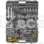 Набор инструментов Denzel 1/2', 1/4', CrV, S2, пластиковый кейс, 194 предмета, фото84