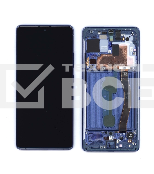 Дисплей для Samsung Galaxy S10 Lite SM-G770F/DS синий с рамкой