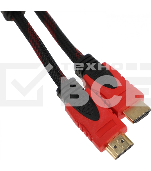 Кабель соединительный аудио-видео Premier 5-813R HDMI (m)/HDMI (m) 20м. феррит.кольца черный/красный (5-813R 20.0)