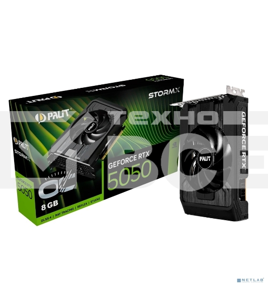 Видеокарта Palit PCIE16 RTX 5050 8Gb PA-RTX 5050 STORMX OC 8Gb