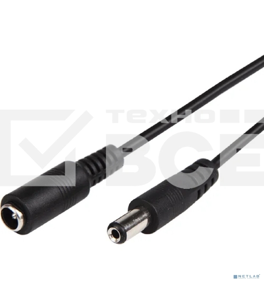 Удлинитель кабеля питания гнездо-штекер Rexant (2,1х5,5 мм) 1,5 м