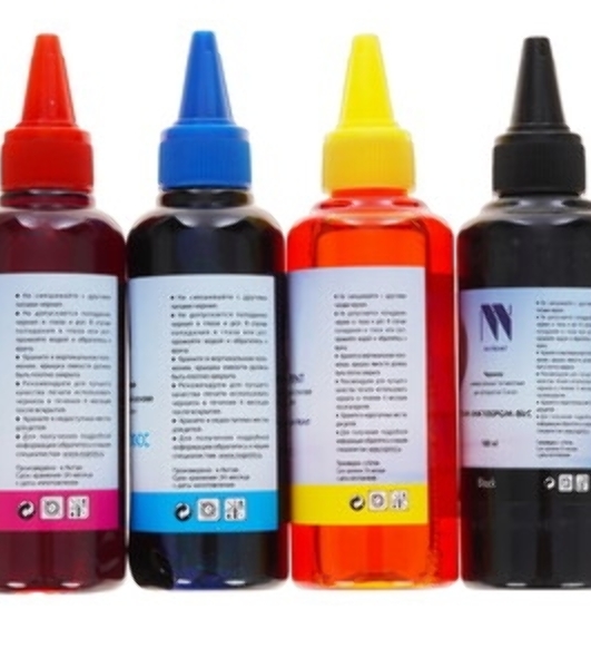 Чернила NVPrint универсальные на водной основе для аппаратов HP, комплект 4 цвета по 100 мл