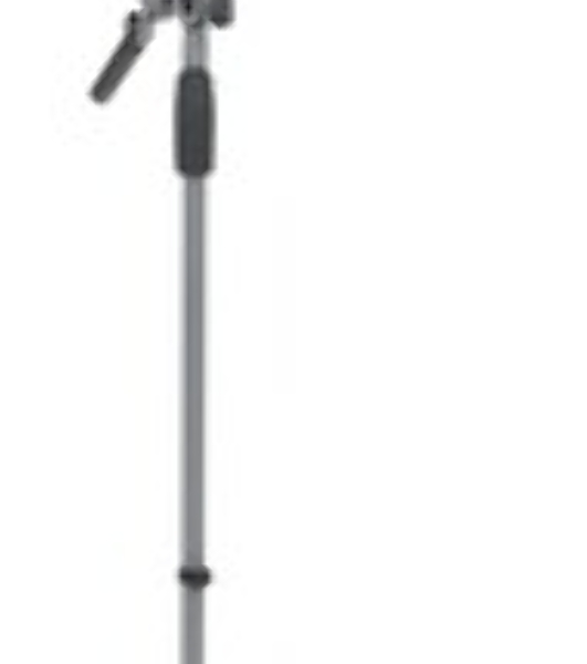 Микрофонная стойка 'журавль' K&M 21080-300-02 высота от 925 до 1630 мм, длина стрелы от 425 до 725 мм, металлические узлы, складная конструкция, материал стойки - сталь, цвет хром