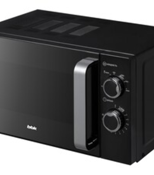 Микроволновая печь BBK 20MWS-776M/B-M черный, 20 л, 700 Вт, переключатели - поворотный механизм