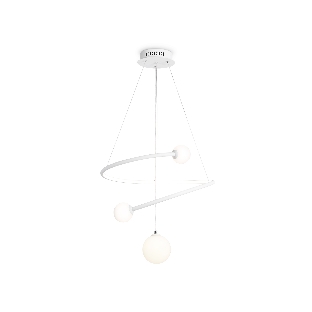 Светильник Ambrella light FL66299 WH белый 39W 3000K-6400K+G9 D500*1200 (ПДУ ИК)