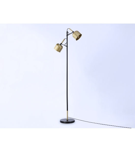 Светильник Ambrella light TR97125/2 GD/BK золото/черный E27*2 max 40W D130*223*1460