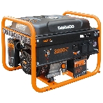 Генератор DAEWOO GDA 3500E 2.8/3.2 кВт 230В 208см3 7.0лс 15л 2х230В 42кг, фото 1