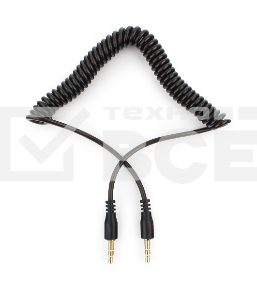 Кабель аудио Cablexpert CCA-405-6, Jack3.5 - Jack3.5, 2м, спиральный
