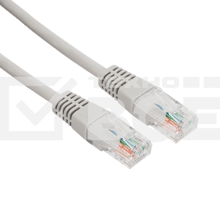 Пaтч-корд U/UTP Rexant, категория 5e, RJ45-RJ45, неэкранированный, LSZH серый, 5м