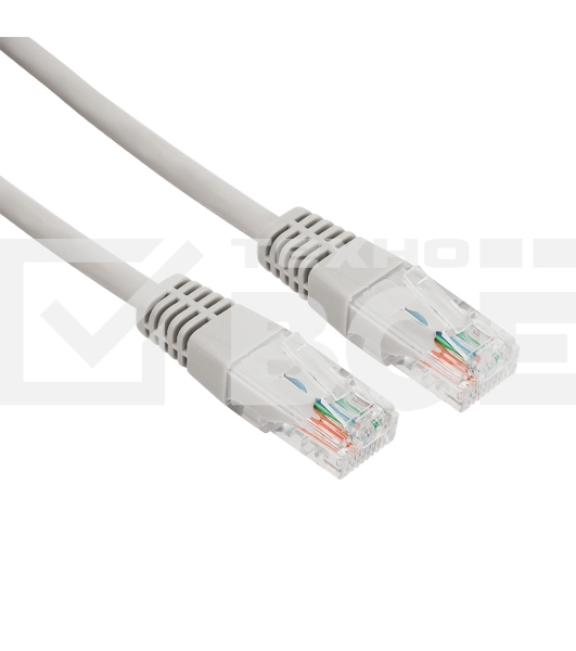 Пaтч-корд U/UTP Rexant, категория 5e, RJ45-RJ45, неэкранированный, LSZH серый, 5м