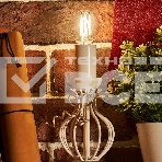 Лампа светодиодная филаментная Rexant Шарик GL45 9.5 Вт 950 Лм 4000K E14 прозрачная колба, фото2