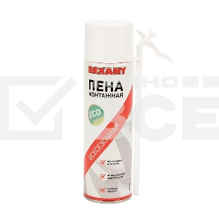Пена монтажная всесезонная с трубочкой 40 л Rexant eco