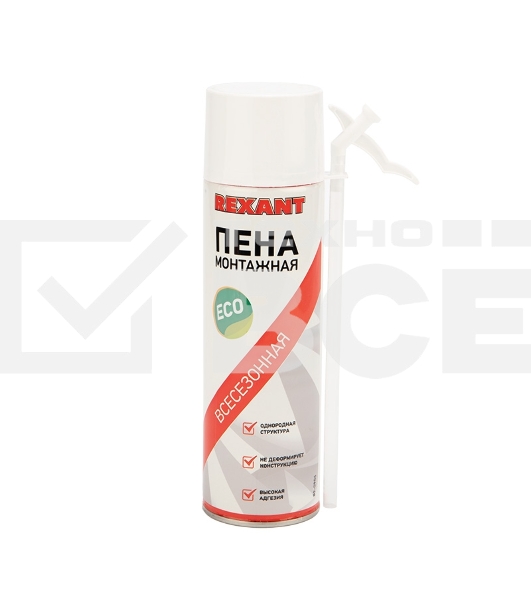 Пена монтажная всесезонная с трубочкой 40 л Rexant eco