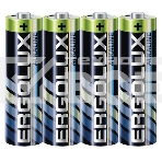 Батарея Ergolux Alkaline LR6 SR4 AA 2800mAh (4шт) спайка, фото 1
