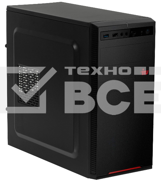 Компьютер  IRU Home 310H5SE MT i3 10105 (3.7) 8Gb 1Tb 7.2k UHDG 630 Free DOS GbitEth 400W черный