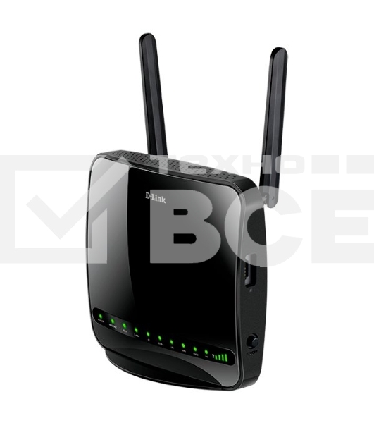 Беспроводной маршрутизатор/роутер D-Link DWR-956/4HDB1EAC1200 с поддержкой 4G LTE, портами Gigabit Ethernet и 1 FXS-портом
