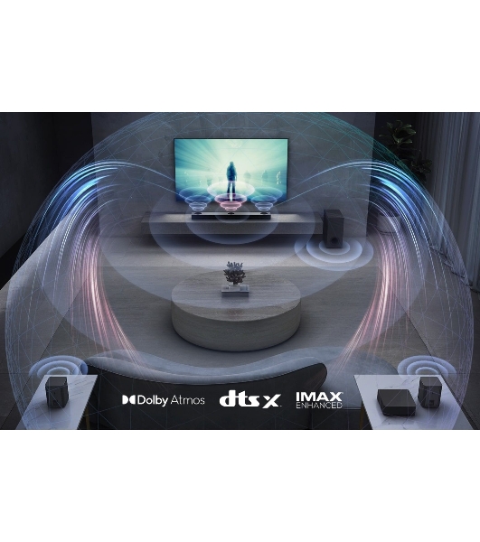 Саундбар LG S80QR 5.1.3 620Вт+220Вт черный